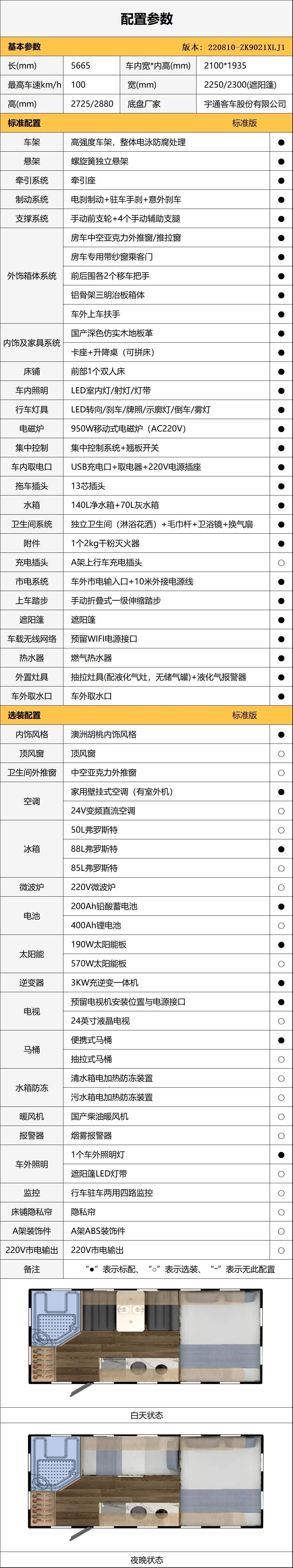 T511H公路版拖挂前横床布局房车——灵动自驾旅居、独享自成空间